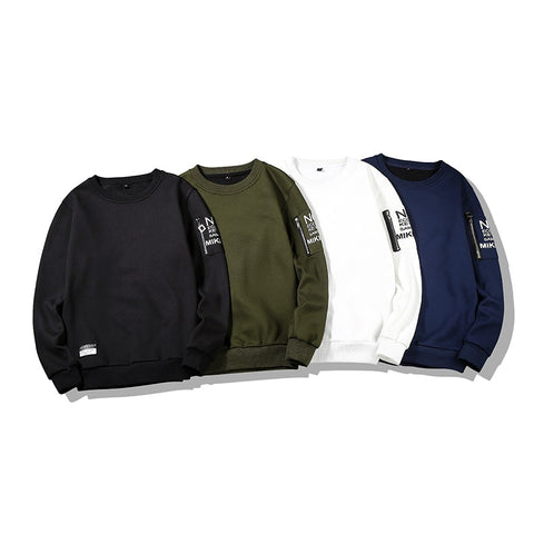 Autumn Mens Hoodies Sweatshirt Long Sleeve Tops Shirt New Brand Solid Casual Pullover Male Coats Outerwear Hip Hop Plus Size C39