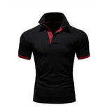 ropa de Hombre 2019 Polo camisa 5xl hombres Casual Delgado transpirable verano Polo camisa 10 colores Hombre sólido manga corta