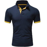 ropa de Hombre 2019 Polo camisa 5xl hombres Casual Delgado transpirable verano Polo camisa 10 colores Hombre sólido manga corta