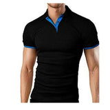 ropa de Hombre 2019 Polo camisa 5xl hombres Casual Delgado transpirable verano Polo camisa 10 colores Hombre sólido manga corta