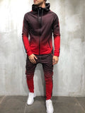Mens Fashion Zipper Tracksuit Gradient color 3D Print Casual Sportsuit Men Hoodies/Sweatshirts Sportswear JORDAN 23 Hooded+Pant